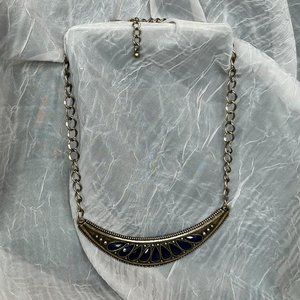 Blue Stone Bib Necklace